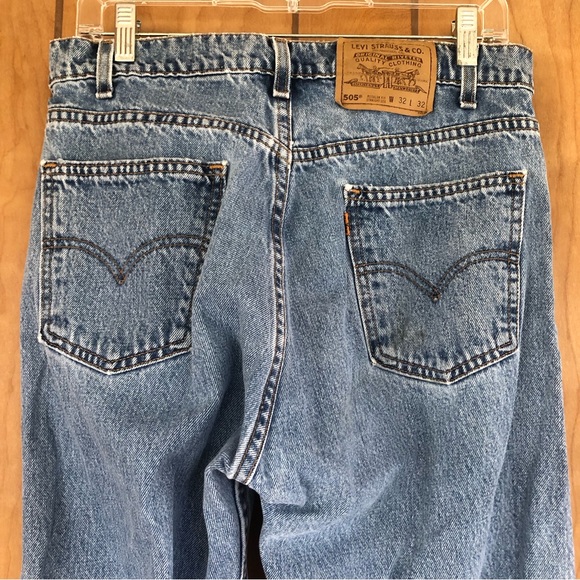 Vintage Levi’s 505 Jeans Orange Tab 90 Straight Leg - Picture 8 of 13